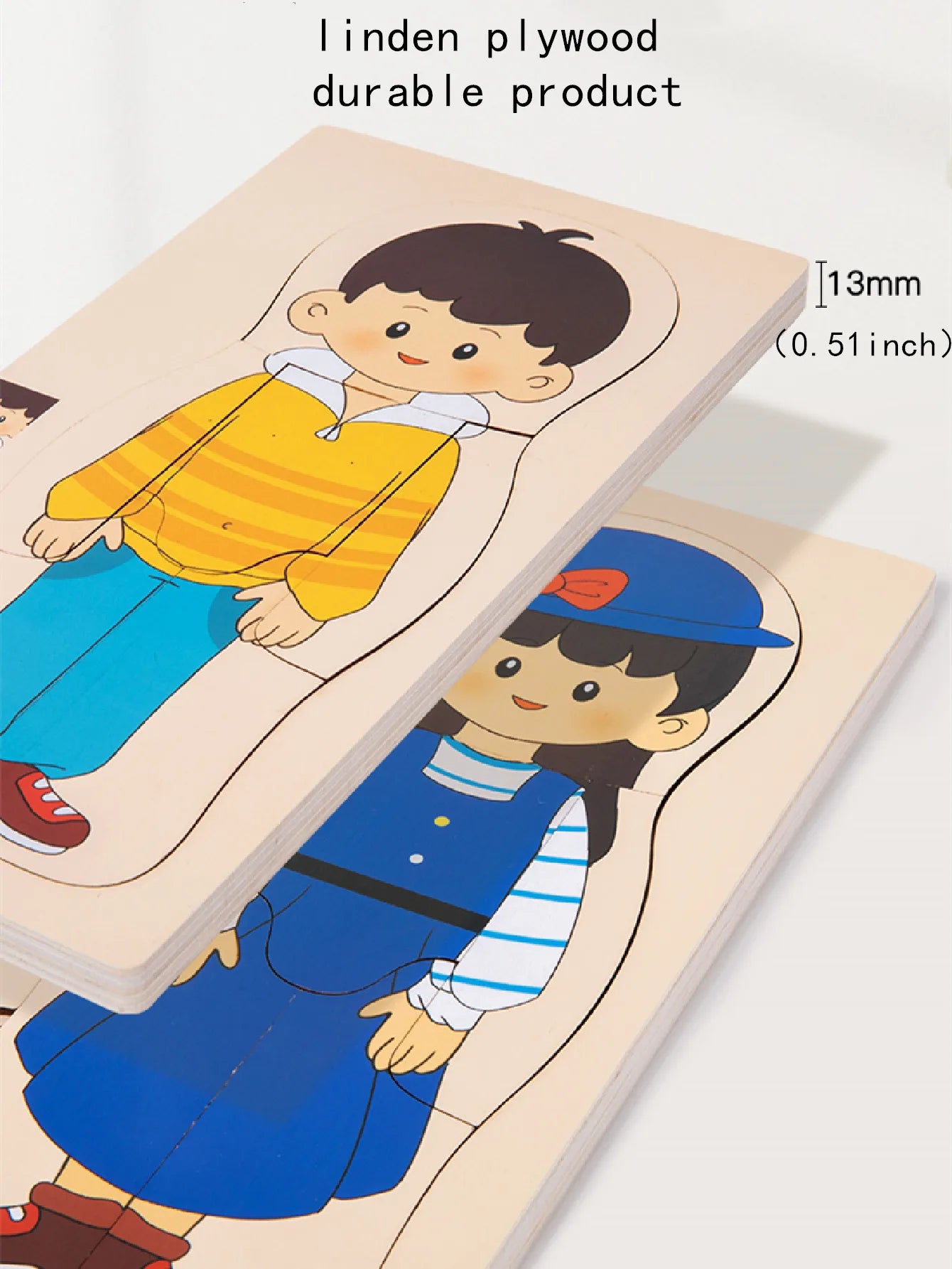 Wooden Human Body Puzzle for Kids - Educational Learning Toy