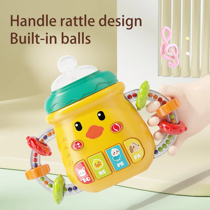 Musical Soothing Teether Rattle for Babies 0-12 Months