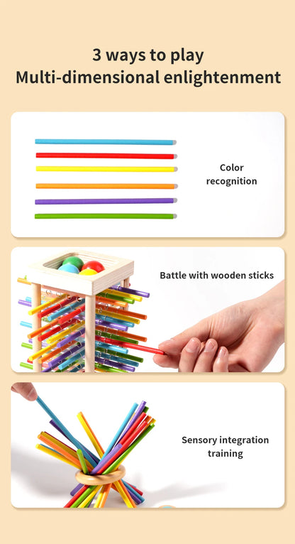 Montessori Wooden Counting Sticks Toy for Kids