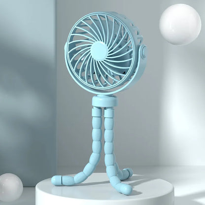 USB Rechargeable Mini Fan for Baby Strollers and Cribs