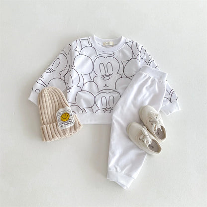 Mickey Mouse Baby Sweatshirt Set for Toddler Boys and Girls