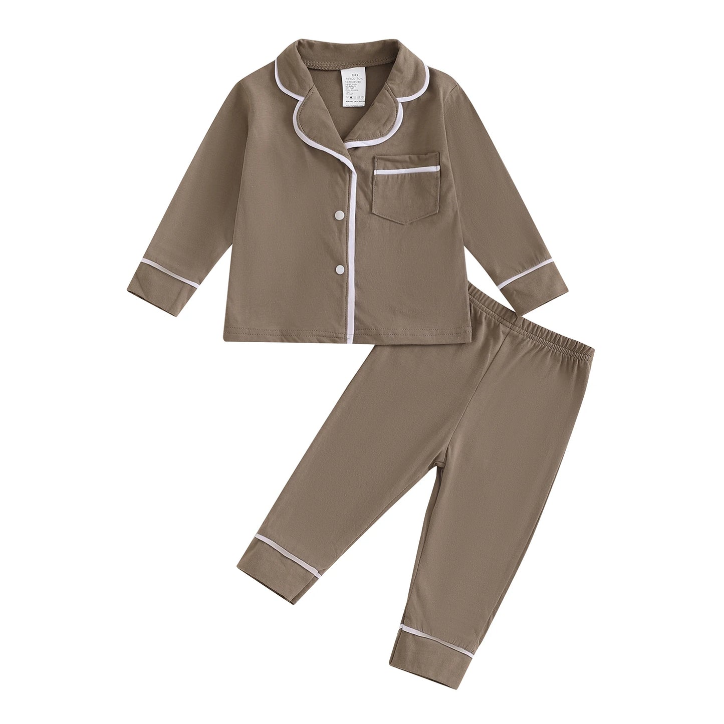 Toddler Fall Pajama Set for Boys and Girls - 10 Colors