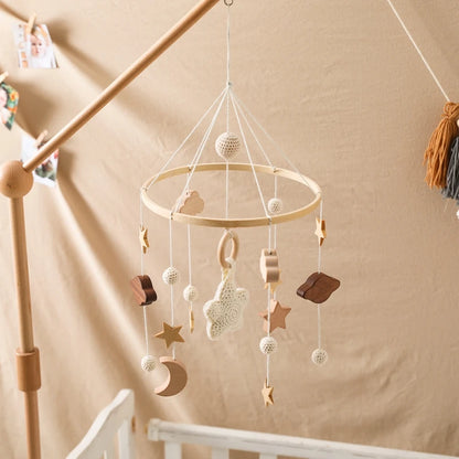 Musical Baby Cloud Rattle & Crib Mobile for Newborns