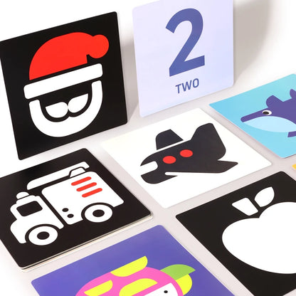High Contrast Montessori Vision Cards for Babies 0-12 Months