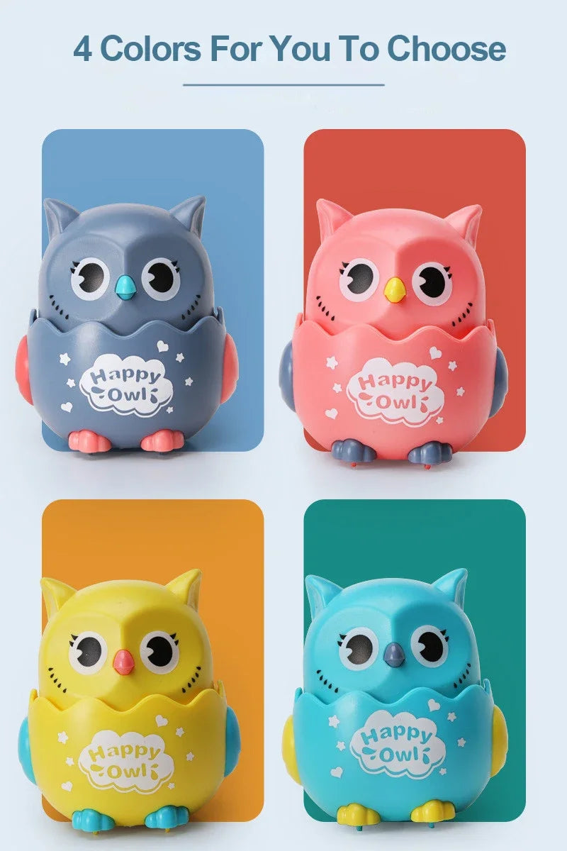Interactive Wind-Up Owl Toy for Kids - Fun Mechanical Play
