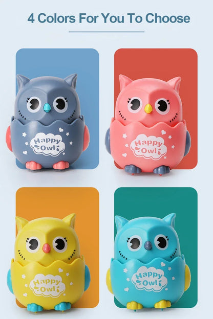 Interactive Wind-Up Owl Toy for Kids - Fun Mechanical Play