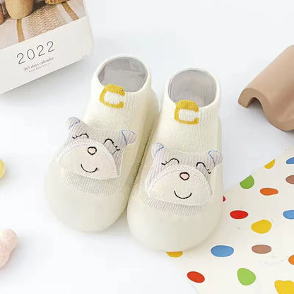 Soft Sole Non-Slip Baby Socks with Cute Animal Designs 0-3T