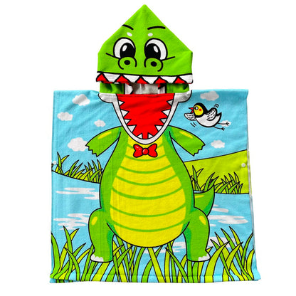 Dinosaur Hooded Bathrobe for Kids and Infants