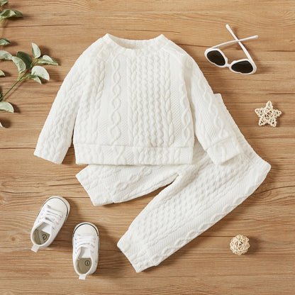 Newborn Unisex 2-Piece Long Sleeve Top and Pants Set
