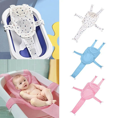Adjustable Anti-Slip Baby Bath Cushion and Pillow Mat