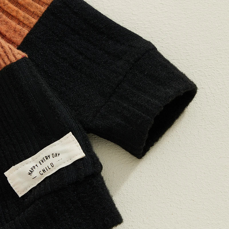 Baby Boy 2-Piece Warm Sweater and Pants Set for Fall