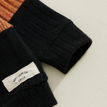 Baby Boy 2-Piece Warm Sweater and Pants Set for Fall