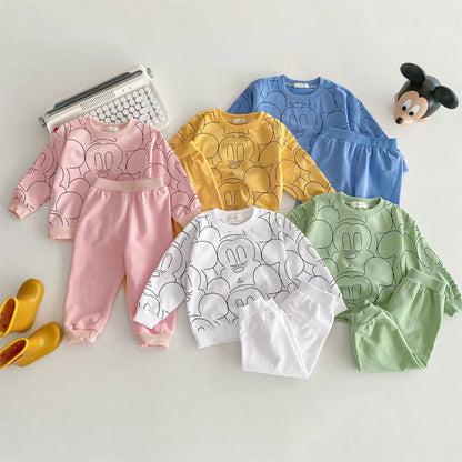 Mickey Mouse Baby Sweatshirt Set for Toddler Boys and Girls