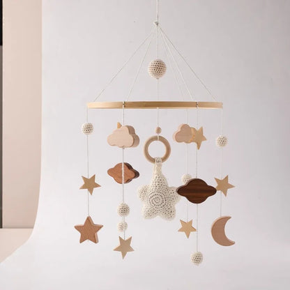 Musical Baby Cloud Rattle & Crib Mobile for Newborns