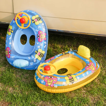Inflatable Mini Yacht Pool Float for Kids and Adults