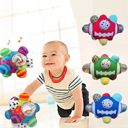 Montessori Sensory Rattle Teether for Infants 0-12 Months