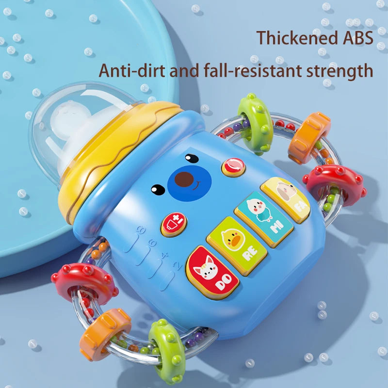 Musical Soothing Teether Rattle for Babies 0-12 Months
