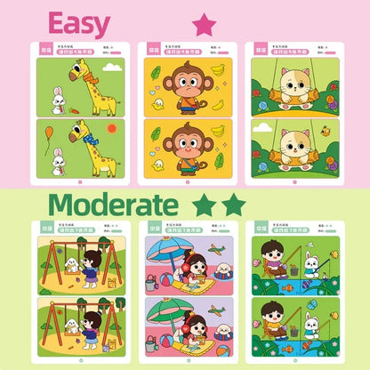64-piece Montessori Educational Game Cards for Kids