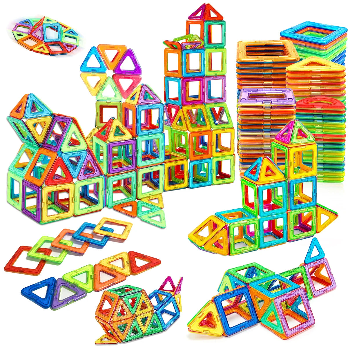 Medium Magnetic Building Blocks for STEM Learning fun