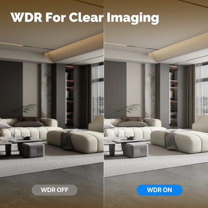 4MP WiFi Indoor Pan/Tilt Security Camera with Night Vision