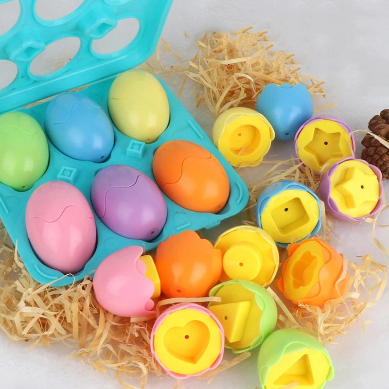 Montessori Shape Matching Smart Egg Toy for Kids 2-4 Years