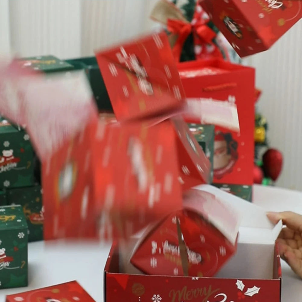 DIY Pop-Up Christmas Gift Box for Surprise Money or Gifts