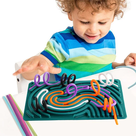 Sensory Busy Board for Kids - Motor Skills Development Toy
