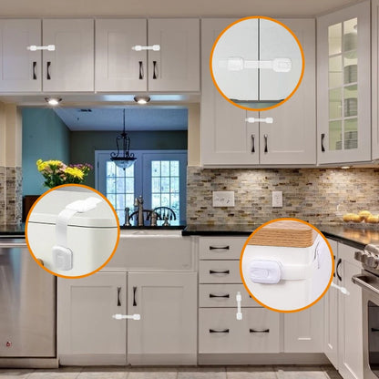 Child Safety Cabinet Locks - Adhesive Drawer Latches