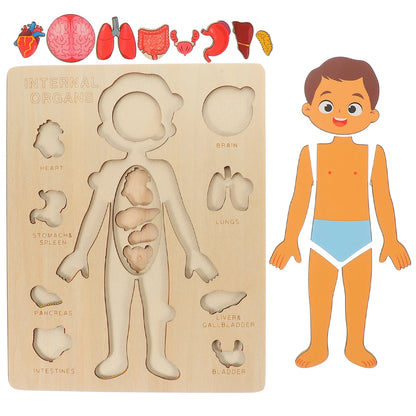 Montessori Human Body Puzzle Board for Kids Learning