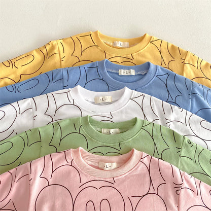 Mickey Mouse Baby Sweatshirt Set for Toddler Boys and Girls