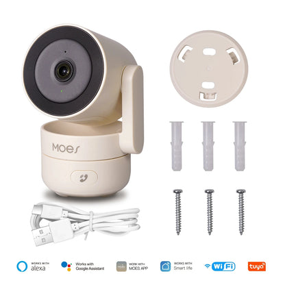 4MP WiFi Indoor Pan/Tilt Security Camera with Night Vision