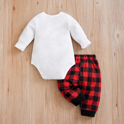 Newborn Long Sleeve Triangle Jumpsuit and Pants Set for Boys and Girls