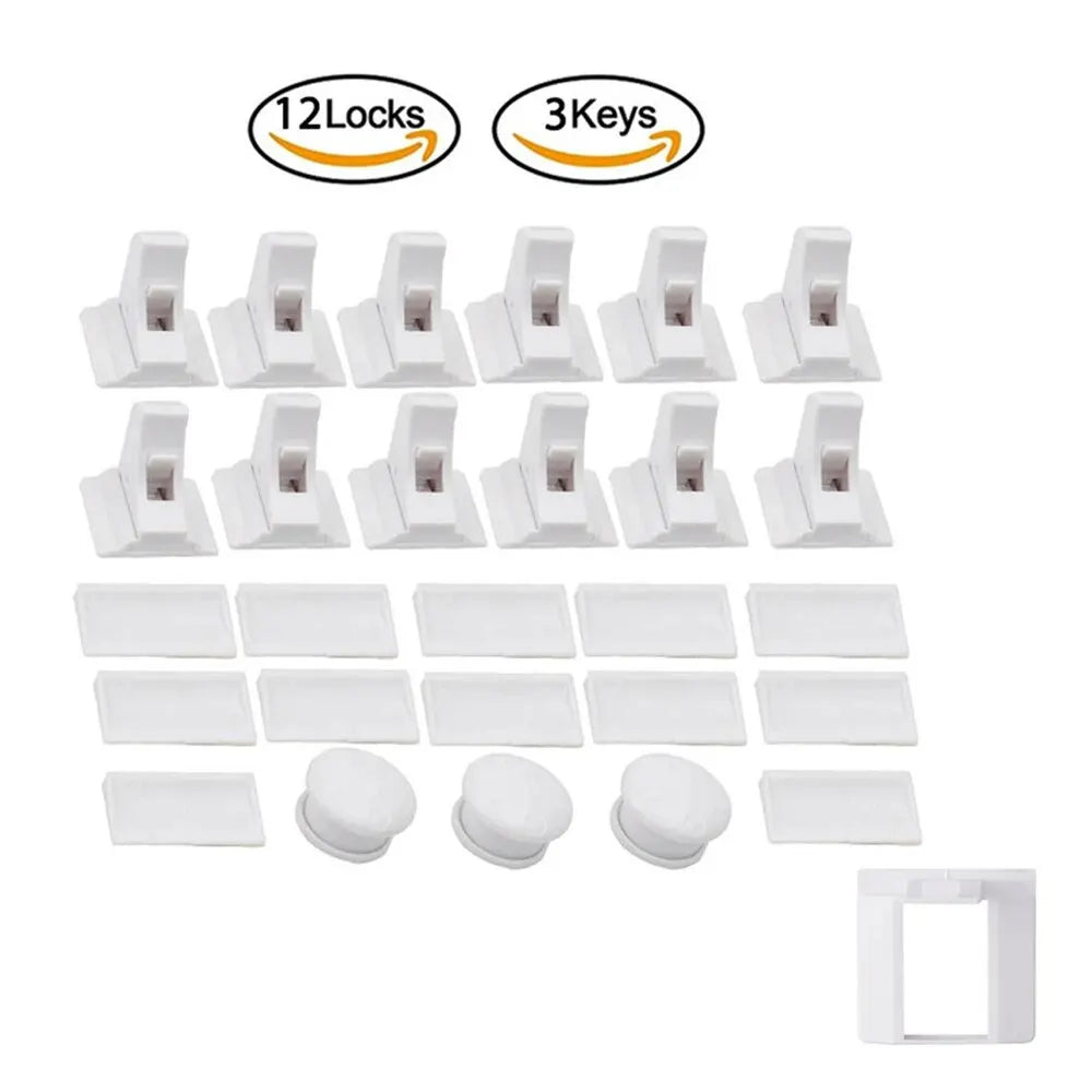 Invisible Magnetic Child Safety Locks for Cabinets and Drawers