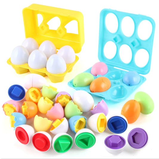 Montessori Shape Matching Smart Egg Toy for Kids 2-4 Years