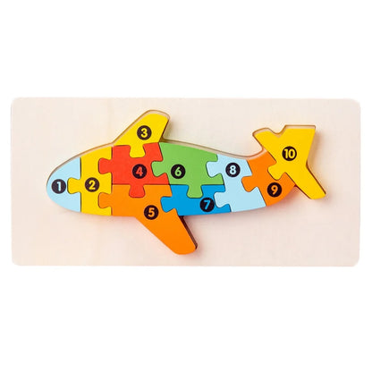 Wooden Standing Puzzle for Young Children and Babies