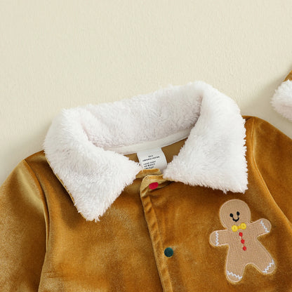 Velvet Christmas Outfit Set for Infant Boys and Girls