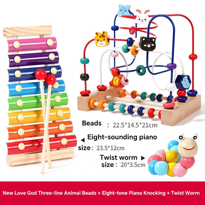 Educational Building Blocks and Beads for Toddlers 1-3 Years