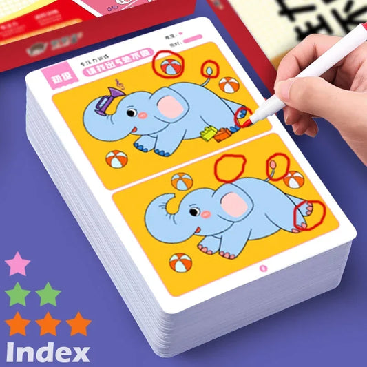 64-piece Montessori Educational Game Cards for Kids