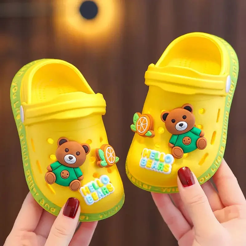 Soft Sole Baby Sandals with Cute Cartoon Designs