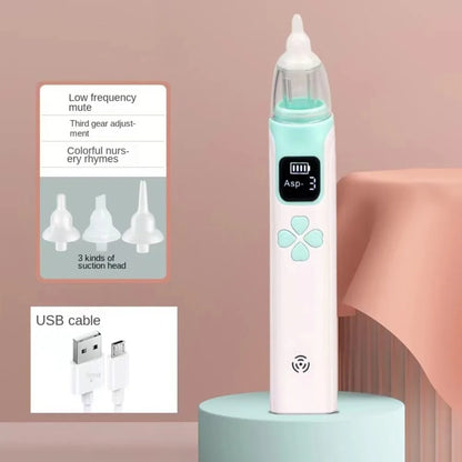 Silent Electric Nasal Aspirator for Babies - USB Rechargeable