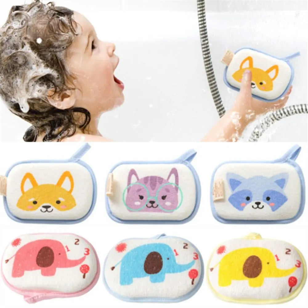 Cartoon Animal Bath Massager and Body Scrubber Sponge