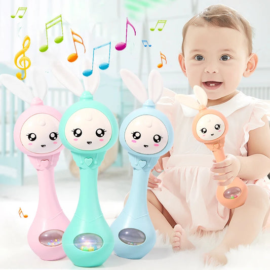 Smart Bunny Musical Rattle Toy for Newborns and Infants