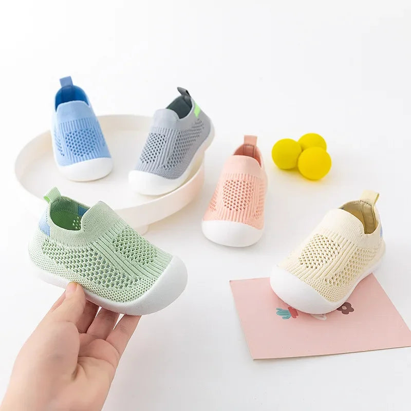 Breathable Mesh Slip-On Sneakers for Toddlers 0-3T