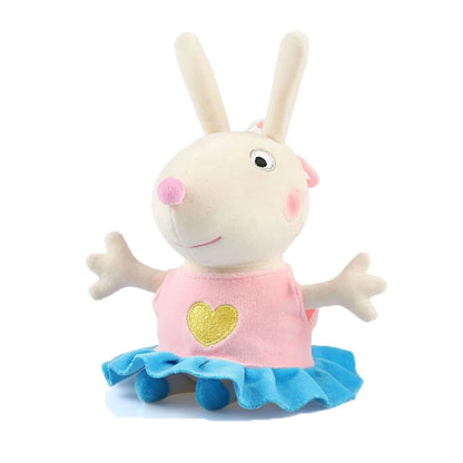 19 cm 100 % ekte PEPPA PIG utstoppet myk dukke Peppa George Zoe Suzy Rebecca Emily Danny Pedro bjørn Dinosaur Barn Plysj leketøy