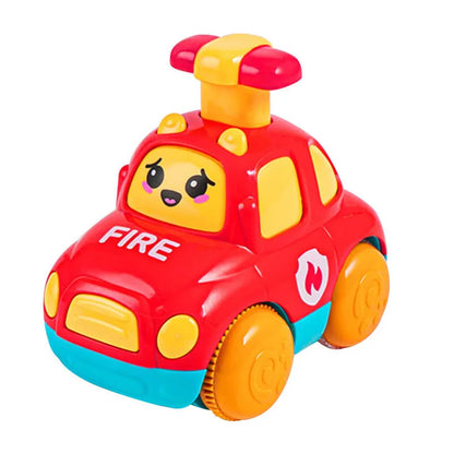 Soft Rubber Push and Go Cars for Infants 6-12 Months