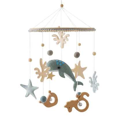 Forest Animal Crib Mobile Rattle Toy for Infants 0-12 Months