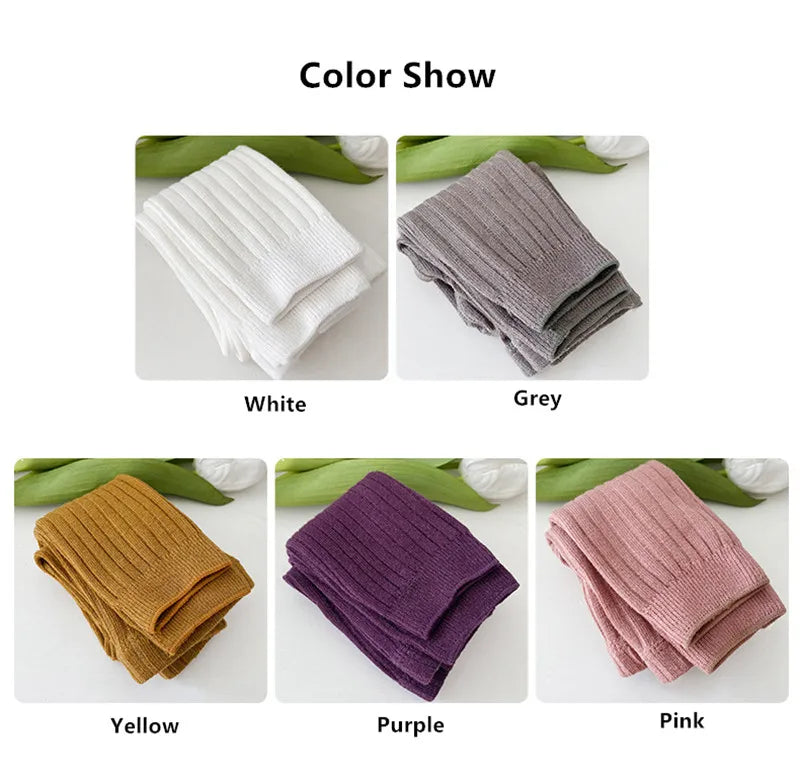 Cotton Stretch Leggings for Baby Boys and Girls (0-6 Years)