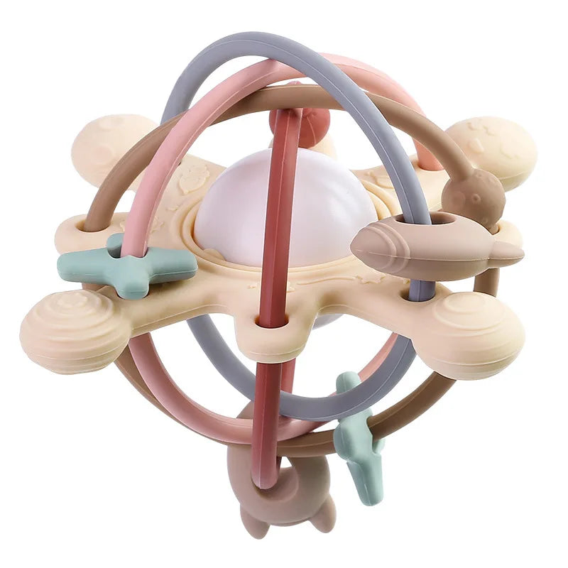 Montessori Silicone Teether Ball for Babies 0-36 Months