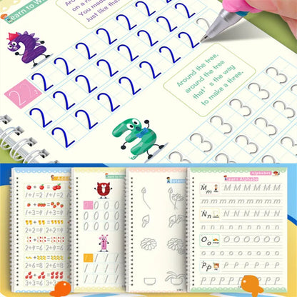 Montessori Reusable Drawing Copybook for Kids' Writing Skills