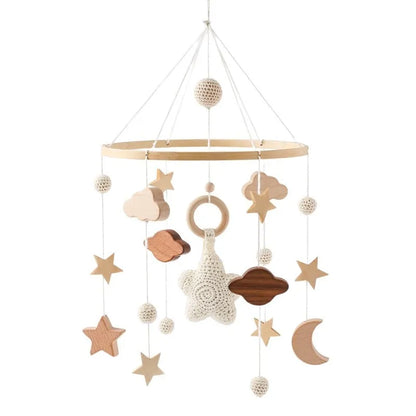 Musical Baby Cloud Rattle & Crib Mobile for Newborns